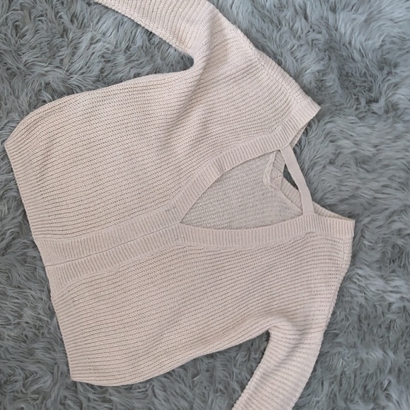 Nude knitted sweater - Picture 3 of 4